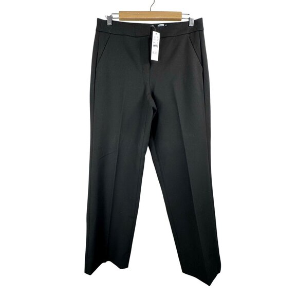 J.crew Pants - J.Crew Petite Kate straight-leg pant in four-season stretch black cropped‎ sz 8P